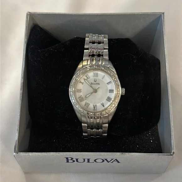 Bulova | Accessories | Bulova 6 Diamond Ladies Watch | Poshmark display picture 1